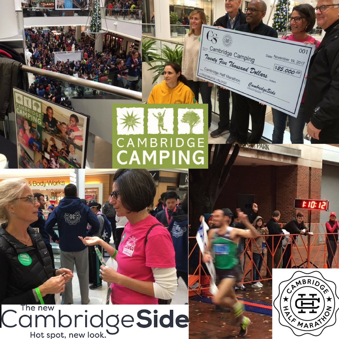 cambcamping's tweet photo. Thank you @Cambridge_Side, @CambridgeHalf and 7500 intrepid runners for a fab event! SPECIAL thanks for a 25K donation to Cambridge Camping! Together, we make our city proud and ensure meaningful and inclusive summer camp fun for urban kids. #cambridge #community #CCA #welovecamp https://t.co/5b0puAdiSz