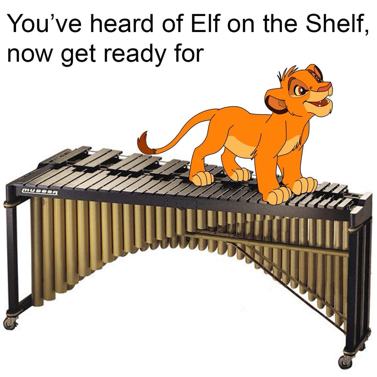 JennaDuranko's tweet photo. Simba on the Marimba! ๐ถ
#FunnyforyourMonday #percussionista #JDMusic https://t.co/SbHRbjtnfY