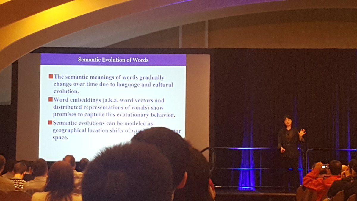 faizanj's tweet photo. Semantic evolution of words at keynote 2 #icdm2017; a paper at our #dshcm workshop tackles this for #hcm domain: temporal embeddings for skill matching https://t.co/pwq5IHI6cG https://t.co/VDFSi3jFGC