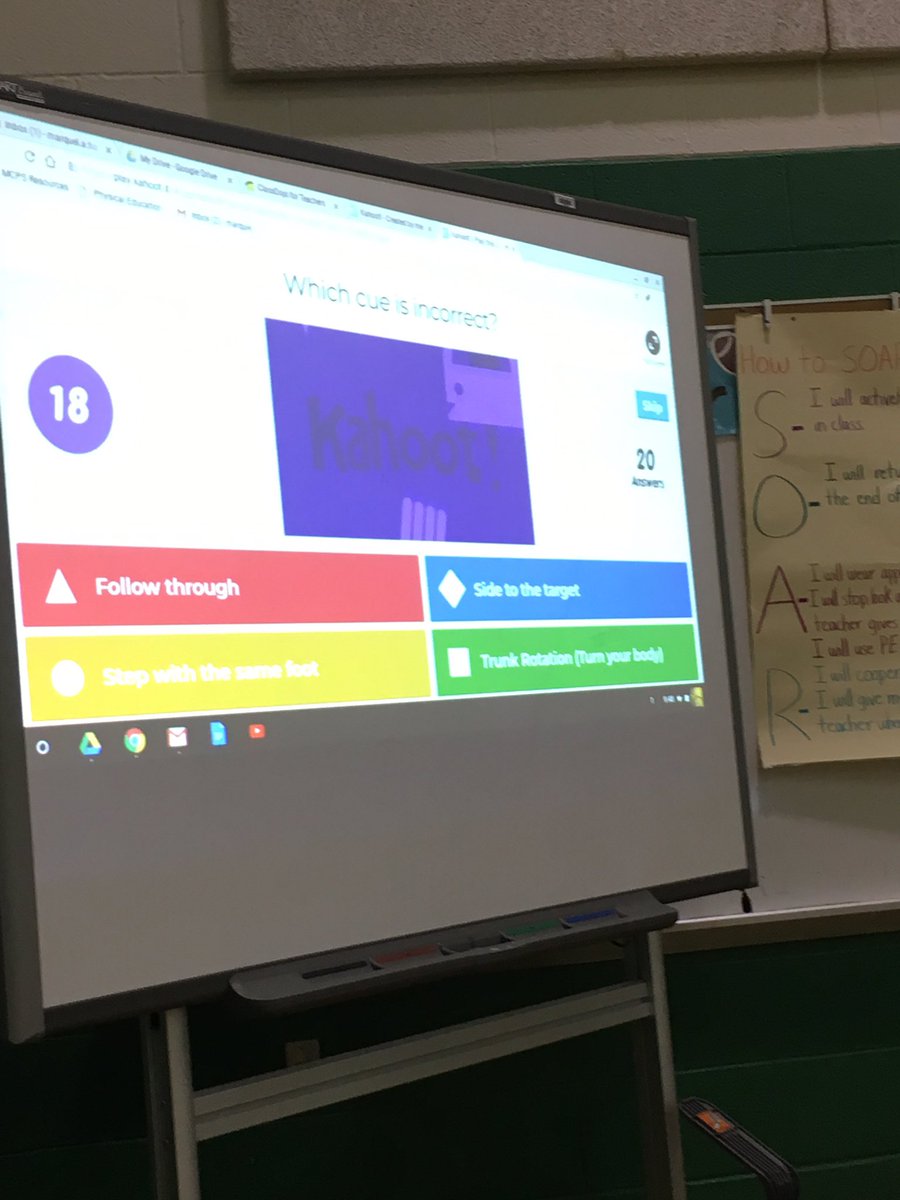 RPES_Heifetz's tweet photo. Using a Kahoot in PE to check for understanding about the cues for overhand throwing! @MHatcher_PE @GlenHavenEagles https://t.co/ewLbFgwp6D