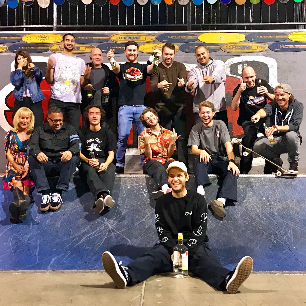 Skatelab's tweet photo. Good times with the entire #Skatelab crew last night. We had a fun employee past and present Jam to send off Logan on his next journey. Without these people there is no Skatelab. #20yearsofskatelab #simivalley https://t.co/FvewhlJcuX