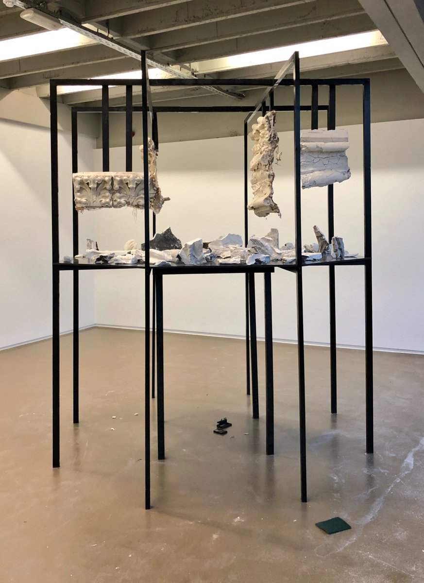 Olalanko's tweet photo. Finished to install Mass one of on the three works in Matter project which I will show at the final #HISK exhibition. Opening is on Thursday in Brussels https://t.co/jDZogXPWlw https://t.co/v7V3AlBzCU