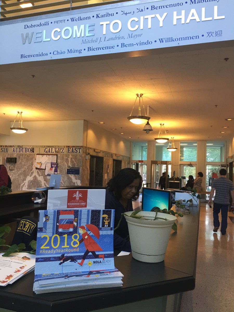 nolaready's tweet photo. Our #ReadyYearRound calendars feature emergency prep tips for each month &amp; illustrations from #NOLAartist @jhclarkiv. Pick one up at City Hall. Coming soon to @NORDCommission and @NOLALibrary locations https://t.co/gEuowxqMCe @NOPDNews @NOLAFireDept @NewOrleansEMS @MayorLandrieu https://t.co/FxVn4RffpF