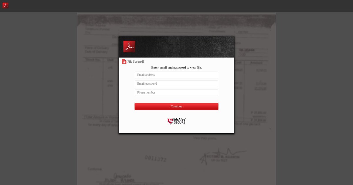 jw00dbury's tweet image. inbound email with pdf attachment linking to #phishing

hxxps://authenticate-adobe.000webhostapp.com/

@HostingerCOM #000WebHost @AdobeSecurity