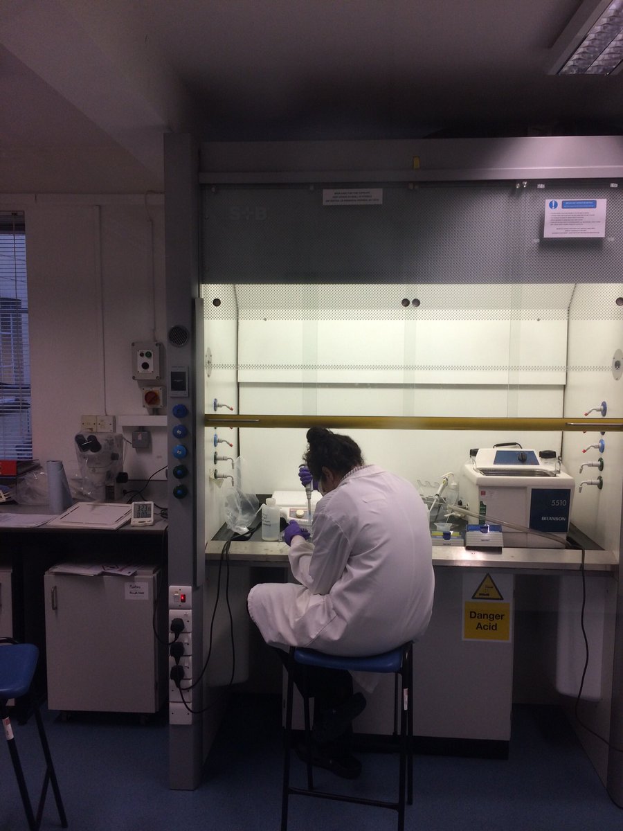 mickynairn's tweet photo. Supervising @emaoceans chemically cleaning her first forams. Excited to see her Eocene Mg/Ca data! #foramfun #geochem https://t.co/UIPd7ivsOs