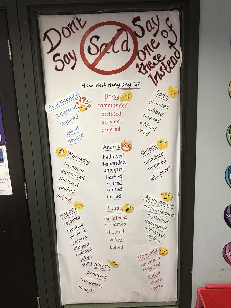 Joseph Pate On Twitter Loving Our New Synonyms For Said