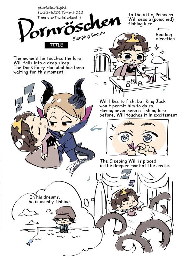 imme_111's tweet photo. #Hannigram 睡美人AU Sleeping Beauty AU (English version) Translate-Thanks a-kent :) https://t.co/hP8cxUfmrE