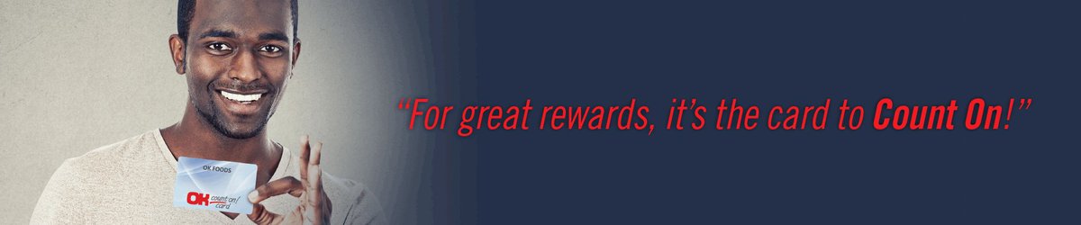 OKPorterville's tweet photo. Are you a OK Loyalty Card member?
If you aren't you can find out all the great benefits here and find out how to get yours now. You can also go in store and we'll get you yours quick. ππ
#OKFD #OKFoods https://t.co/FT8H3aGxGy