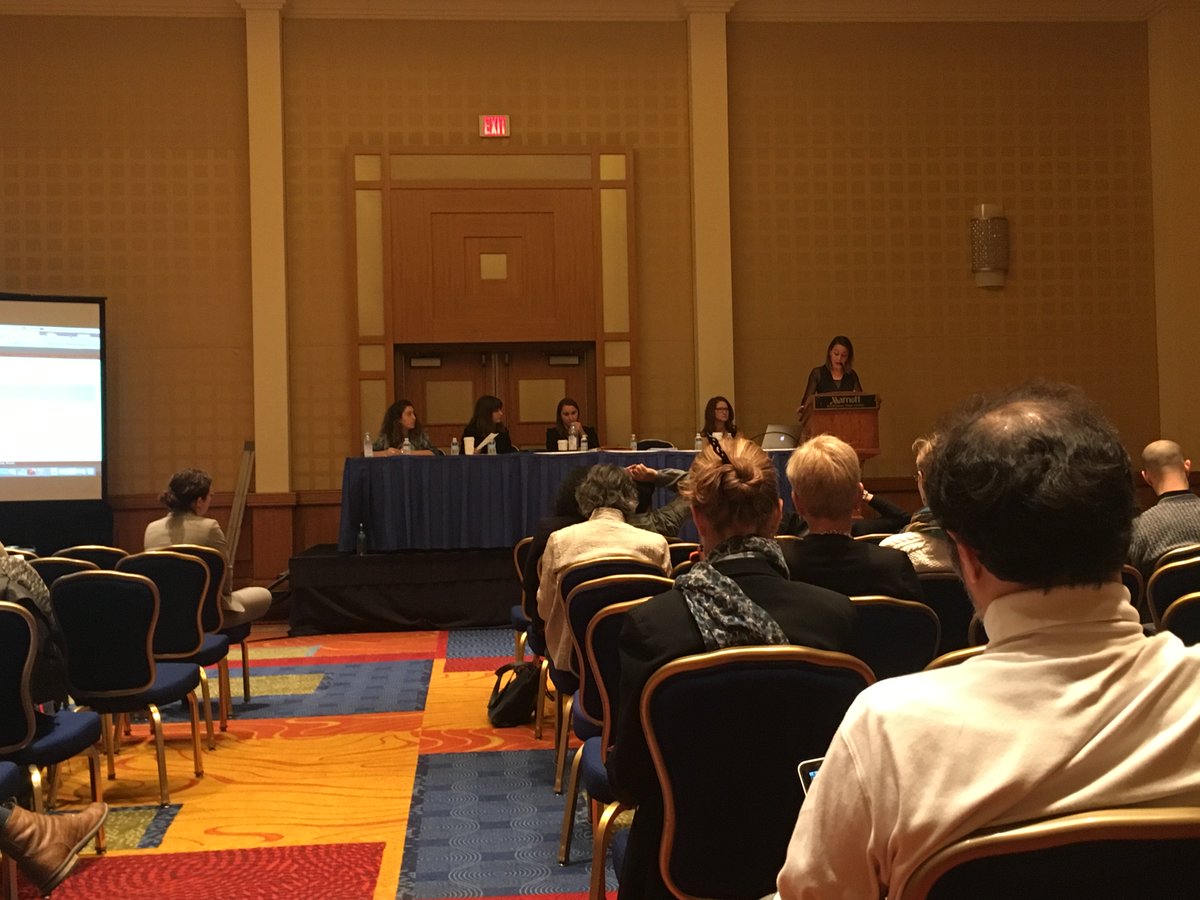 AnneMWolf's tweet photo. Great panel on new boundaries of state/ resistance constellations in the Middle East with @LaryssaChomiak @DrJSchwedler @ChantalBerman #MESA2017 https://t.co/SbLfWQOg0X