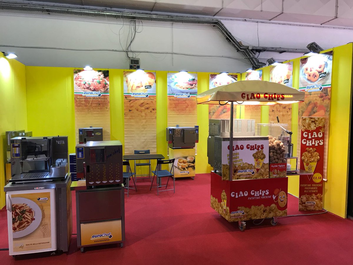 eurochefsrl's tweet photo. Siamo presenti alla fiera GUSTUS di Napoli che si concluderà domani martedì 21 novembre. Se siete in zona vi aspettiamo!!

#patatine #fritto #pizza #pasta https://t.co/SwUfdYxagO