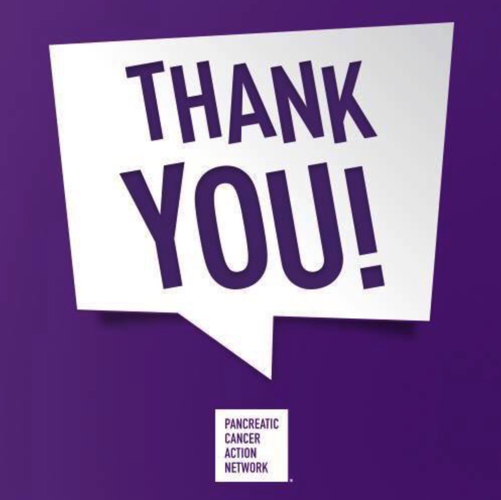 PanCANWV's tweet photo. @RobinRoberts Thanks for wearing purple on #WPCD!  @asantilli1 https://t.co/Nb1TZZtyFl