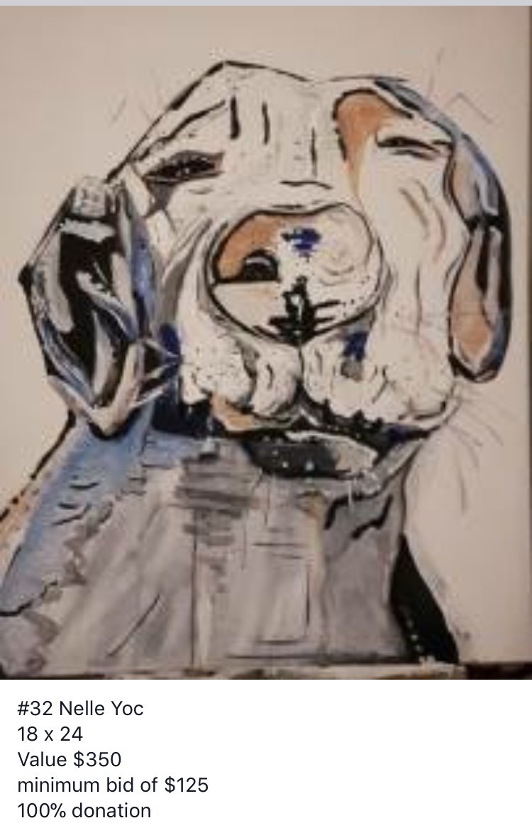 Reminder! The Art for ElderDog online auction ends tonight at *5pm.* Visit the ElderDog Canada Facebook page to view the art up for auction &amp; comment with your bids! Proceeds help support #ElderDog &amp; local artists. Pls share!