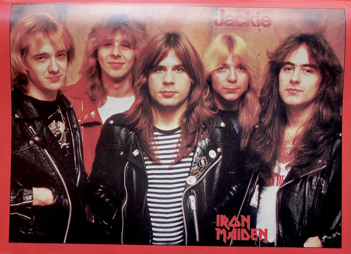 Iron Maiden poster from Jackie Magazine, May 1982 #80s #IronMaiden