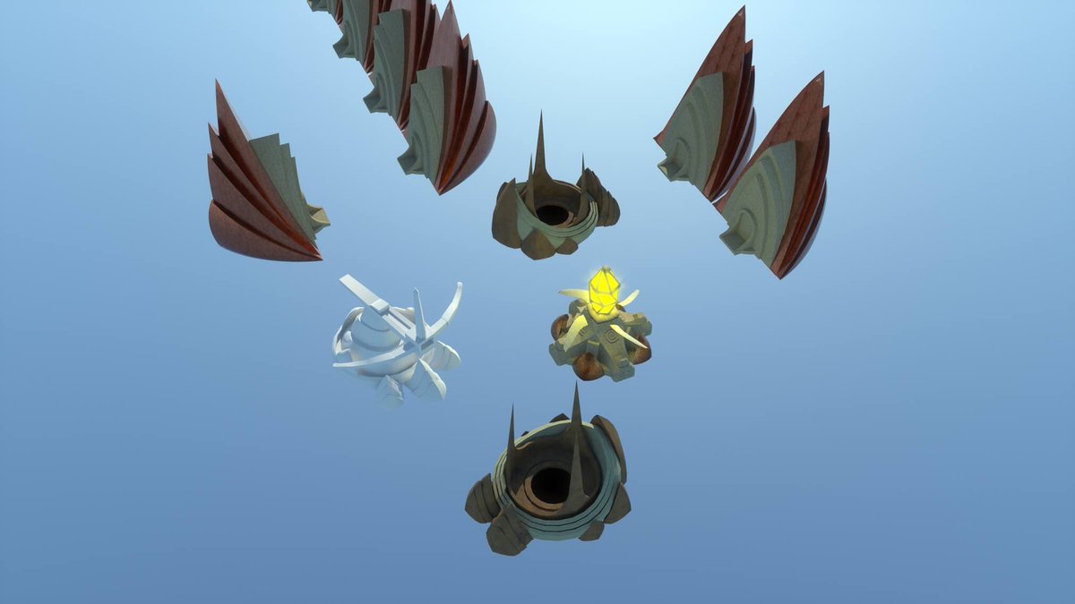 StratusRTS's tweet photo. Rough draft of Wind faction Shield Blocker Tower
#StratusBattleForTheSky #StratusRTS #StratusGame #unity3d #gamedev #gamedeveloper #indiedev #independentdeveloper #indiedeveloper #Windows #Mac #Linux #Steam #RTS #RealTimeStrategy @StormIsleProduc https://t.co/cGBNRJDdio