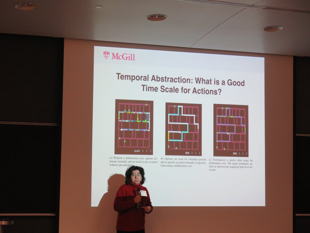 HBHLMcGill's tweet photo. Dr. Doina Precup presented a stimulating talk to a full auditorium on Machine Learning Models for Temporal Prediction and Decision Making in the Brain #MAIN2017 @IVADO_Qc @HBHL_Trainees #DecisionMaking @crocodoyle @CasinoNeuronale #AI #deeplearning @gchicoisne @mcgillu https://t.co/5rSgshk4r7