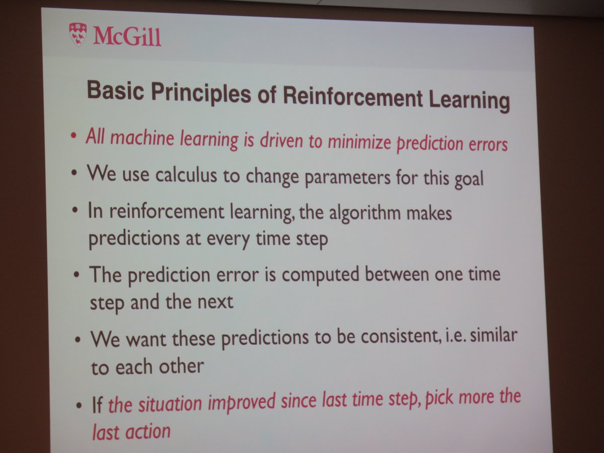 HBHLMcGill's tweet photo. Dr. Doina Precup presented a stimulating talk to a full auditorium on Machine Learning Models for Temporal Prediction and Decision Making in the Brain #MAIN2017 @IVADO_Qc @HBHL_Trainees #DecisionMaking @crocodoyle @CasinoNeuronale #AI #deeplearning @gchicoisne @mcgillu https://t.co/5rSgshk4r7