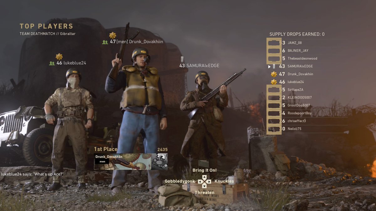 TheSGReaper's tweet photo. #Cod #CallofDuty #CallofDutyWW2 First Match With The ENIGMA &amp; Already A Bronze Star Award #PS4share https://t.co/G2ofrNybIp