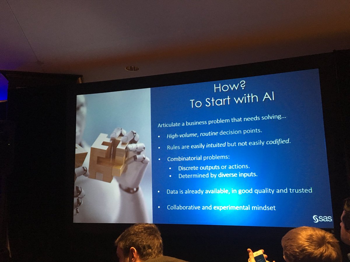oneeleven_111's tweet photo. Best practices on how to start implementing #AI to ensure that it’s impactful to your organization via @SAS #DMTO2017 https://t.co/ulIk6AtDPD