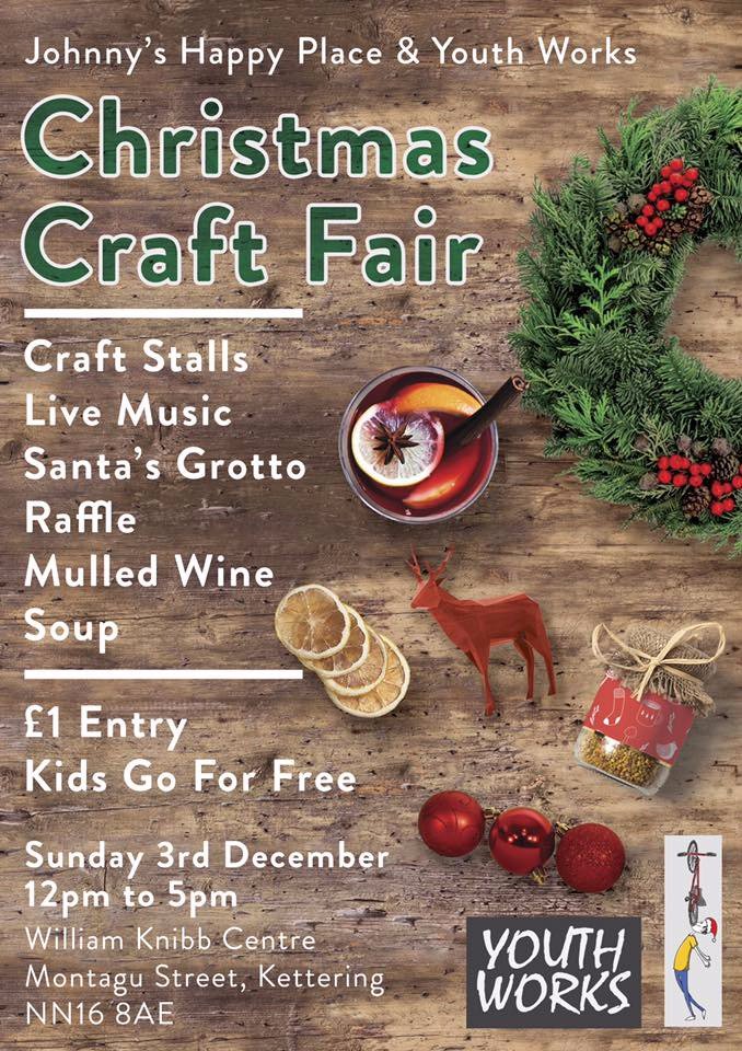 Christmas craft fair in support of <a href="/place_johnny/">Johnny's Happy Place</a> in Kettering bit.ly/2hNOjzE