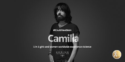 Join the #WhiteRibbon campaign until November 25 at ICouldHaveBeen.org, enter the name you would have been given if you were born a girl –or enter the word HER if you are a girl –and share your photo. Together we can break the silence. <a href="/KeringForWomen/">Kering Foundation</a> #ICouldHaveBeen