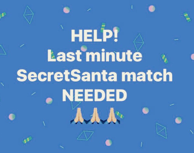 We need HELP!We've had a last minute drop off from our #SecretSantaBookSwap 
Looking for a #BookishAngel. Comment here or email us.