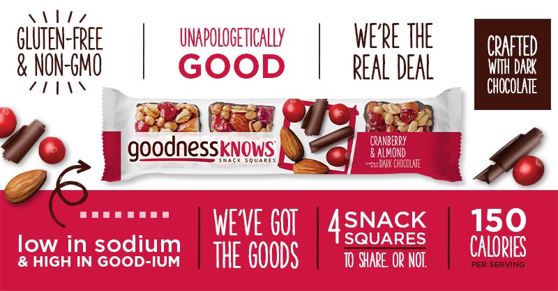 goodnessKNOWS's tweet photo. @carolsemple Workout shoes✔ Post-workout snacks: no? Well, here’s a coupon to #TryALittleGoodness: https://t.co/zDP4VQR9DR https://t.co/V1WswUgOuF