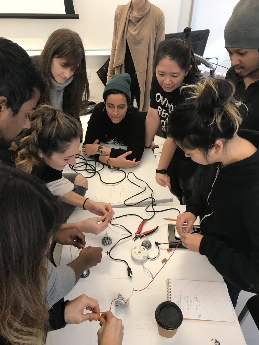 parsonslighting's tweet image. Lighting Year 2 students hard at work wiring before the Thanksgiving vacation! #systemstech #mr16 #light #parallel #series