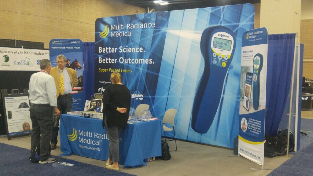 MultiRadiance's tweet photo. Last exhibit hall day at #AAEP2017! Come learn about laser therapy at Booth 2102 today until 4 p.m. @AAEPHorseDocs https://t.co/jbxQWsqYVQ