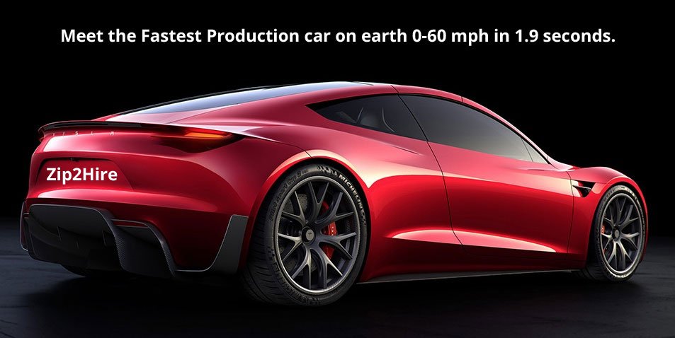 Zip2Hire's tweet photo. Last Thursday Tesla unveiled their latest roadster. https://t.co/GxToQPSyED