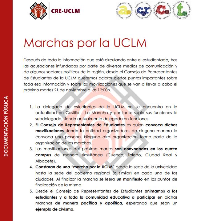 <a href="/Nacho_Hernando/">Nacho Hernando</a> Manipular es utilizar la información como uno desea. Me remito al comunicado del <a href="/EstUCLM/">Consejo de Representantes de Estudiantes UCLM</a>. 
Penosa tu actitud. #UCLMAmenazada #SOSUCLM