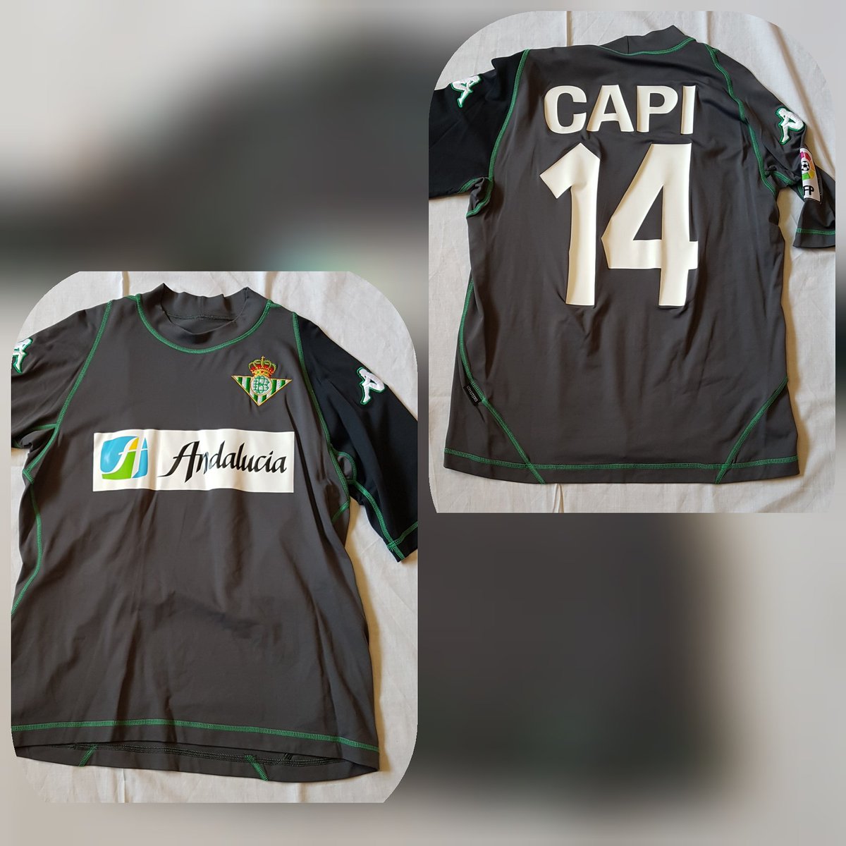 LaPieldelBetis's tweet photo. Tercera equipación 2003/04. Capi.
@escuelaCAPI14
#RealBetisBalompie #Capi14 #Kappa #Andalucia #ManquePierda #HayUnaLeyenda https://t.co/2KQKmKDekF