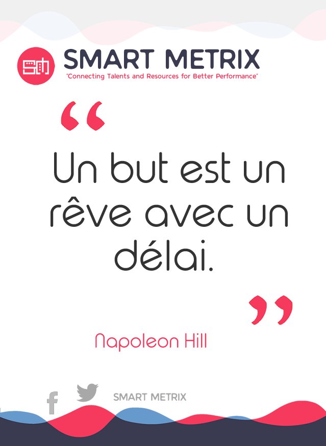 SMART_METRIX_'s tweet photo. 👏 Bon début de semaine à tous 👏
«Un but est un rêve avec un délai.» - Napoleon Hill
#MondayMotivation #SuccessPrinciples #SelfDevelopment #GetYourPower #Leadership #selfInvestment #Utraperformance 💪 #HighPerformance #TheSoizicLive #FacebookLive #ASKSoizic #Performance https://t.co/RvNiZV332W