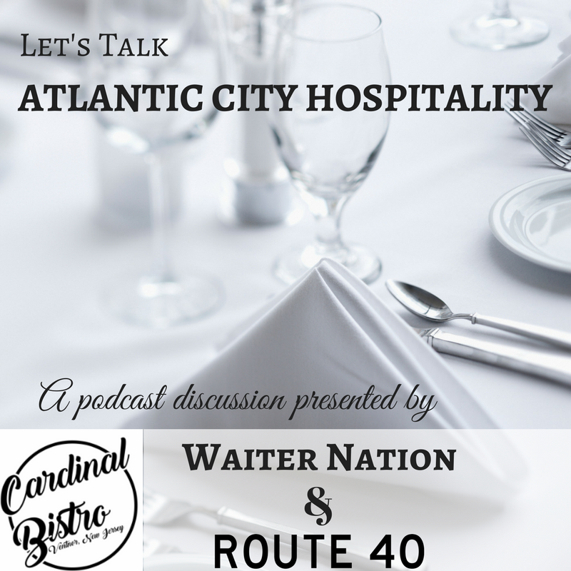 Route_40's tweet photo. We are excited to discuss the Atlantic City hospitality industry tomorrow, focusing on how to foster new talent - we'll be talking with @waiternation &amp; @Cardinalbistro &amp; @correacomedy and others about tips, serving and more for an upcoming podcast. https://t.co/loLoAAWaGB