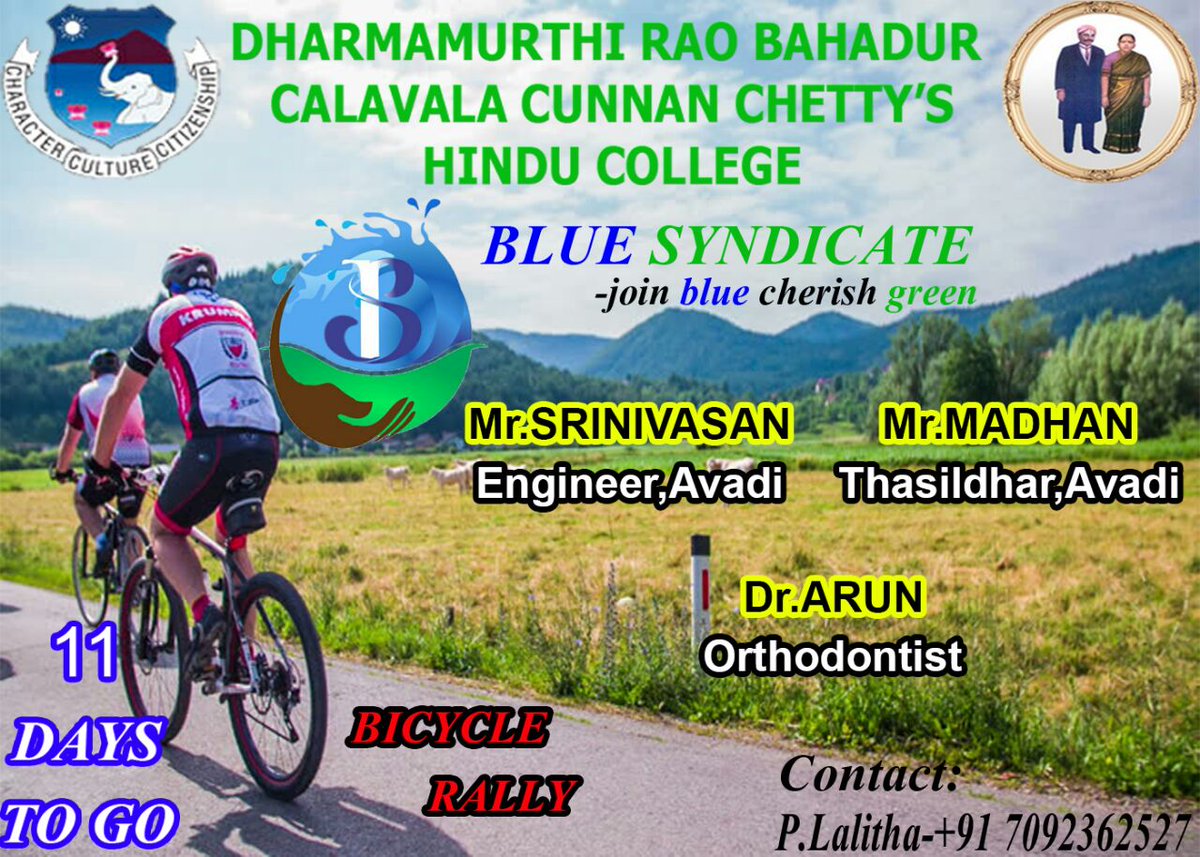 water_wct's tweet photo. Blue Syndicate #BicycleRally ...

11Days To Go ... https://t.co/XQAmACMikn