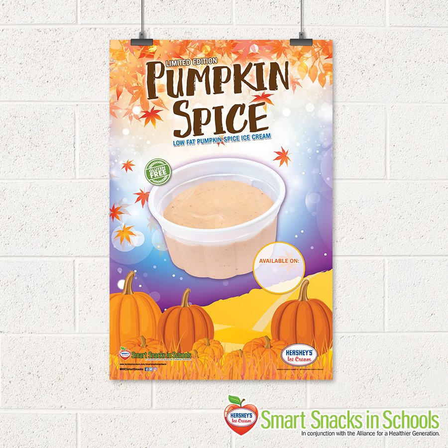HICSmartSnacks's tweet photo. We have lots of great FREE materials to help you get kids excited and keep them coming back for lunch! Check out our awesome Pumpkin Spice dessert cup poster. #SmartSnacksInSchools #SchoolLunch https://t.co/P51kSbRf6O