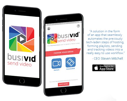 busivid's tweet photo. Did you know video communication is the best way to increase your professional success? 
Download our brand new Busivid Send Video app today and enhance your professional communication!

Now available on the Apple and Google Play Stores! https://t.co/iqDsuSR5dV