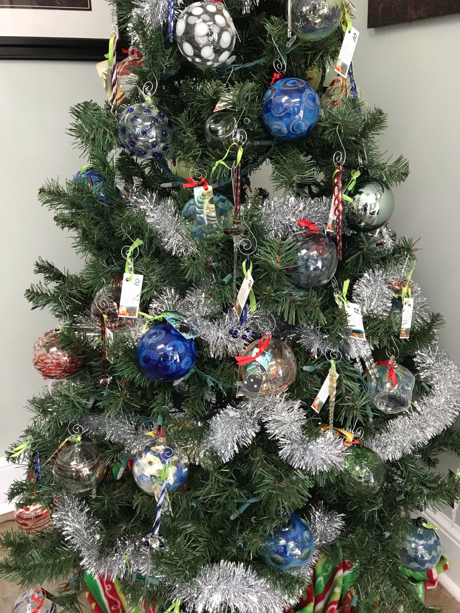 The Greater York Chamber of Commerce has the hand-blown glass ornaments of Andrew Lazenby of Blue Goose Studios on display. They are for sale so come by and get get a head start on your Christmas shopping.