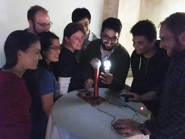 BPFriedlander's tweet photo. .@Cornell Graduate students spark public interest in electricity.   @ScienceCabaret @CornellCAS @CornellEng @CornellGrad @XraiseCornell #energy #energyefficiency @SustainableCornell https://t.co/EPb8VcX8Fv … https://t.co/hqJ8L6tqBT