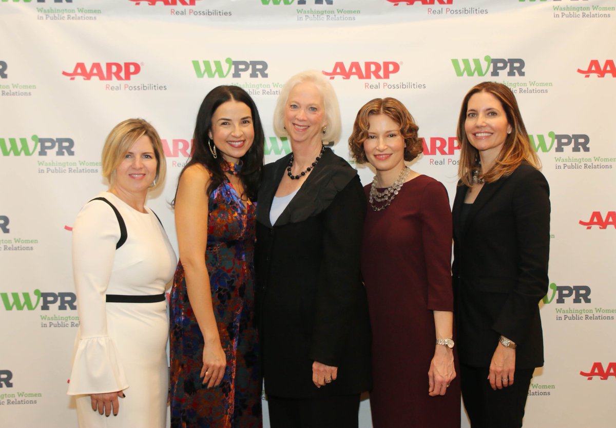 WWPR's tweet photo. Let's give one more big round of applause (or "likes" ๐) to this year's Washington PR Woman of the Year, @amydemaria, and finalists @SamanthaJVilleg and @kathymbaird. #WoY2017 #WomanUpDC https://t.co/UWYelk5Wsm https://t.co/XpXRmQU7i2