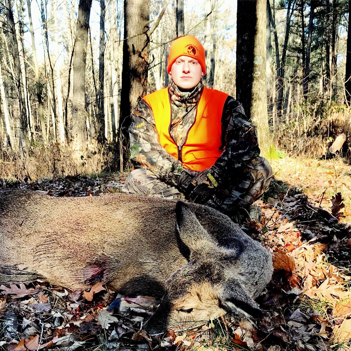 HabidyLodge's tweet photo. Was not as a successful gun season as we hoped during the opening weekend. The camp saw plenty of deer, and there were some missed opportunities. With that being said though, we were able to get a doe Sunday morning. #HuntWisconsin #GunSeason https://t.co/HzKi4yMWPJ