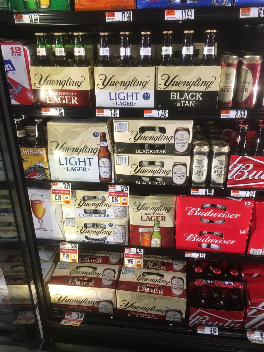 YuenglingBoston's tweet photo. Stock up for #Thanksgiving @Roche_Bros DTX #boston! NEW black &amp; tan tallboys are in the cooler! @Yuengling_Beer sampling tonight 5 - 7:30pm. https://t.co/yWiK2gFqY6