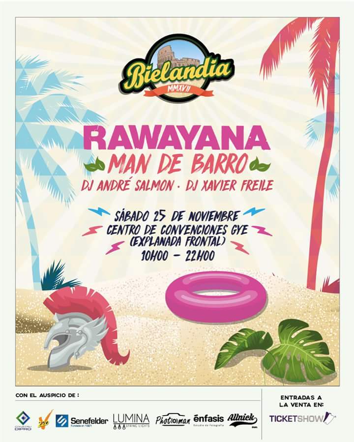ladifusora_'s tweet photo. Por primera vez, llega @Rawayana  🎯 a #Ecuador a romperla junto a @MandeBarro este 25 de noviembre en @bielandia ! 🍻🍻🍻

No dejes de tripear esta fiestota en el manso! 🍻😎☀

#Guayaquil

https://t.co/XGJtU9qLEi https://t.co/L3sTiHAndT