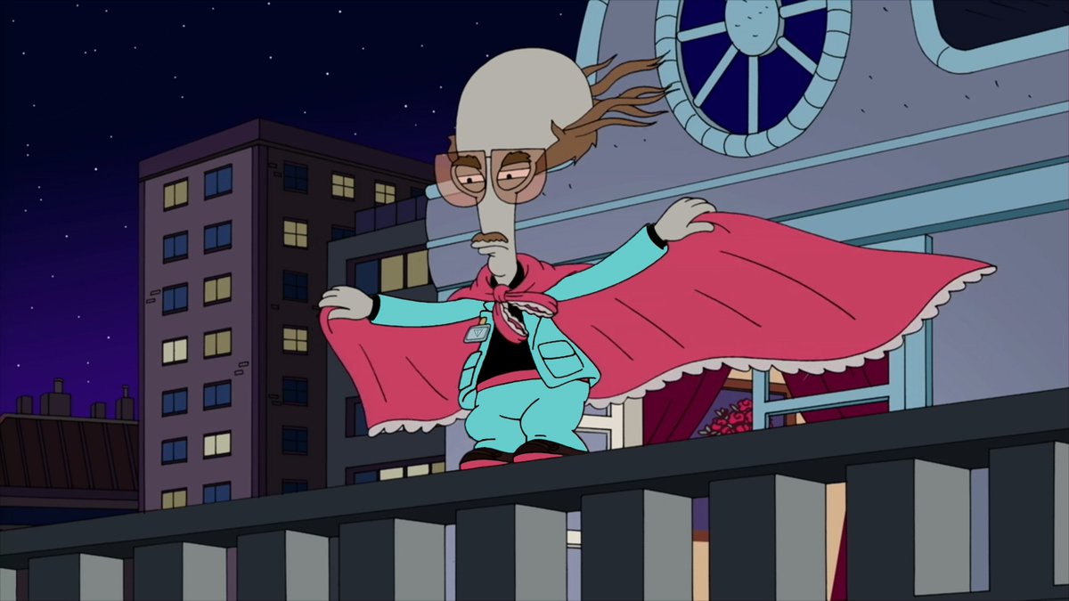 Jett79's tweet photo. My take on The Tender Vigilante. His pockets are filled with peppermints, which he leaves behind as the only trace of his intervention. The world does indeed need his tender justice, now more than ever.... @AmericanDadTBS @SethMacFarlane https://t.co/nuiJpBrIWQ
