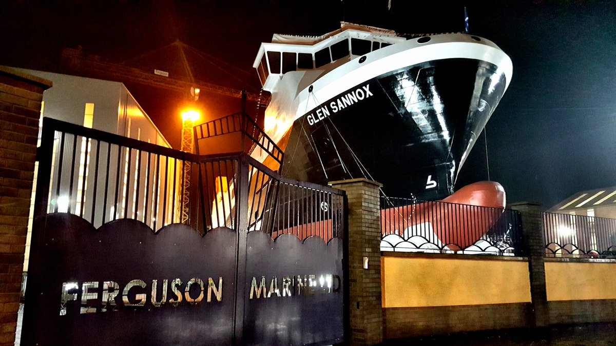 Impressive sight at @fergusonsmarine #portglasgow @scotgov @NicolaSturgeon @CalMacFerries