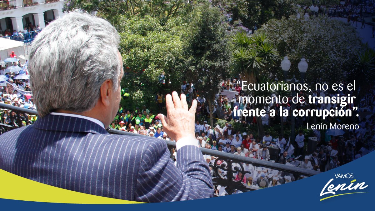 VamosLenin's tweet photo. .@Lenin prometió liderar una cirugía mayor contra la corrupción y así lo está haciendo. #ElGobiernoInforma https://t.co/rnaEbRIGX8