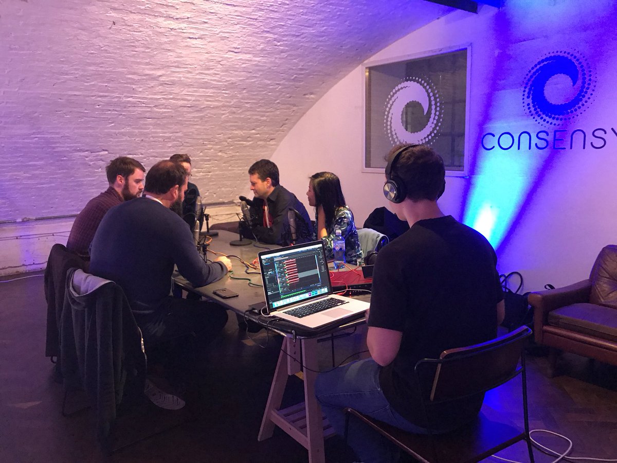 IMITAKCO's tweet photo. The amazing @bchaininsider podcast from @11FSTeam is here at our London launch recording a panel... by #11FSTeam https://t.co/OfIyWB5ntz