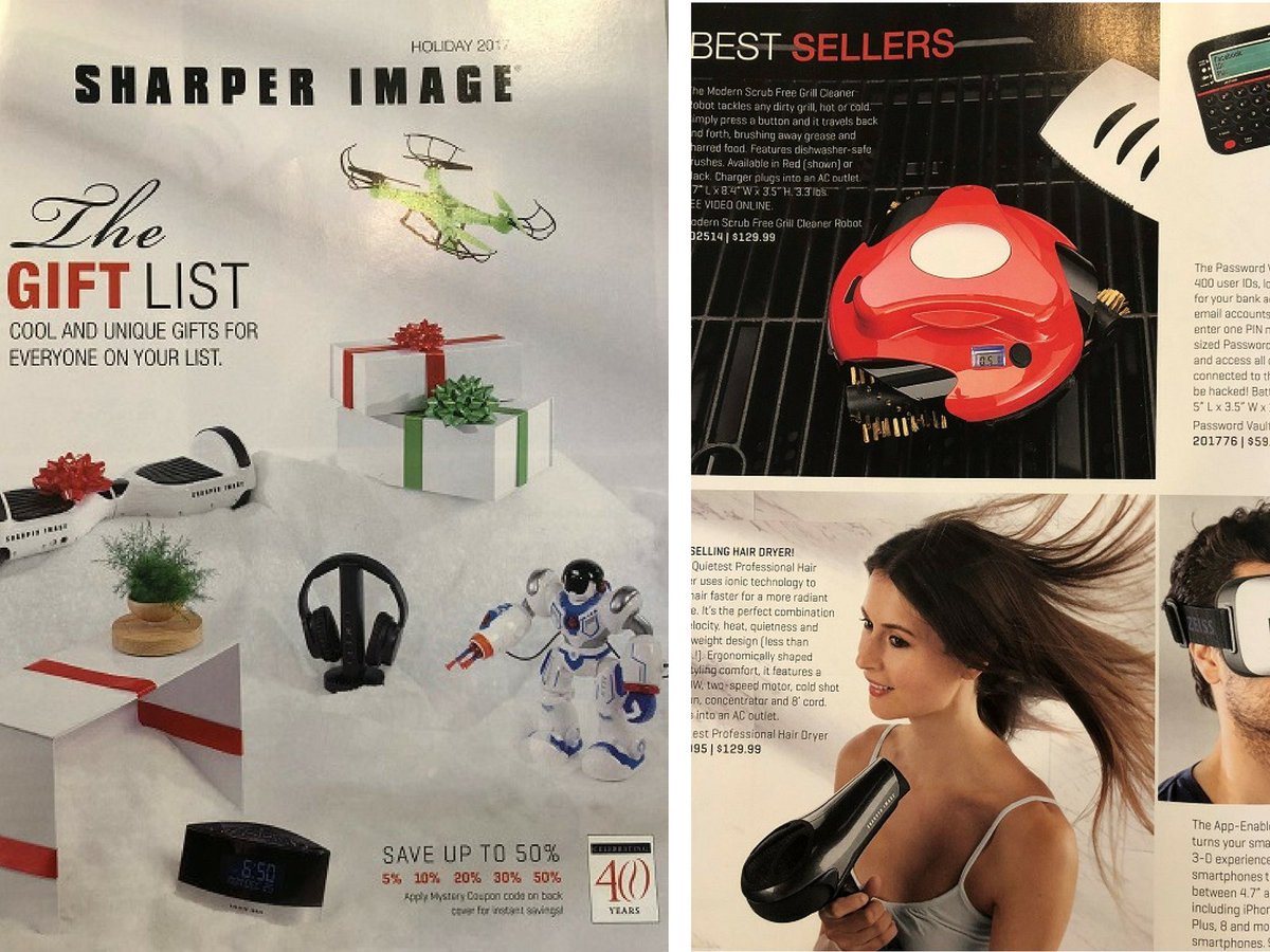 grillbots's tweet photo. Guess who's on the inside cover of @SharperImage Holiday Catalog in the BEST SELLERS section? Grillbot is! Give the gift of Grillbot the grill cleaning robot today! #Grillbot #giftsforhim #bestseller #grillcleaningrobot #christmasgiftideas https://t.co/c2mXMZaJCu
