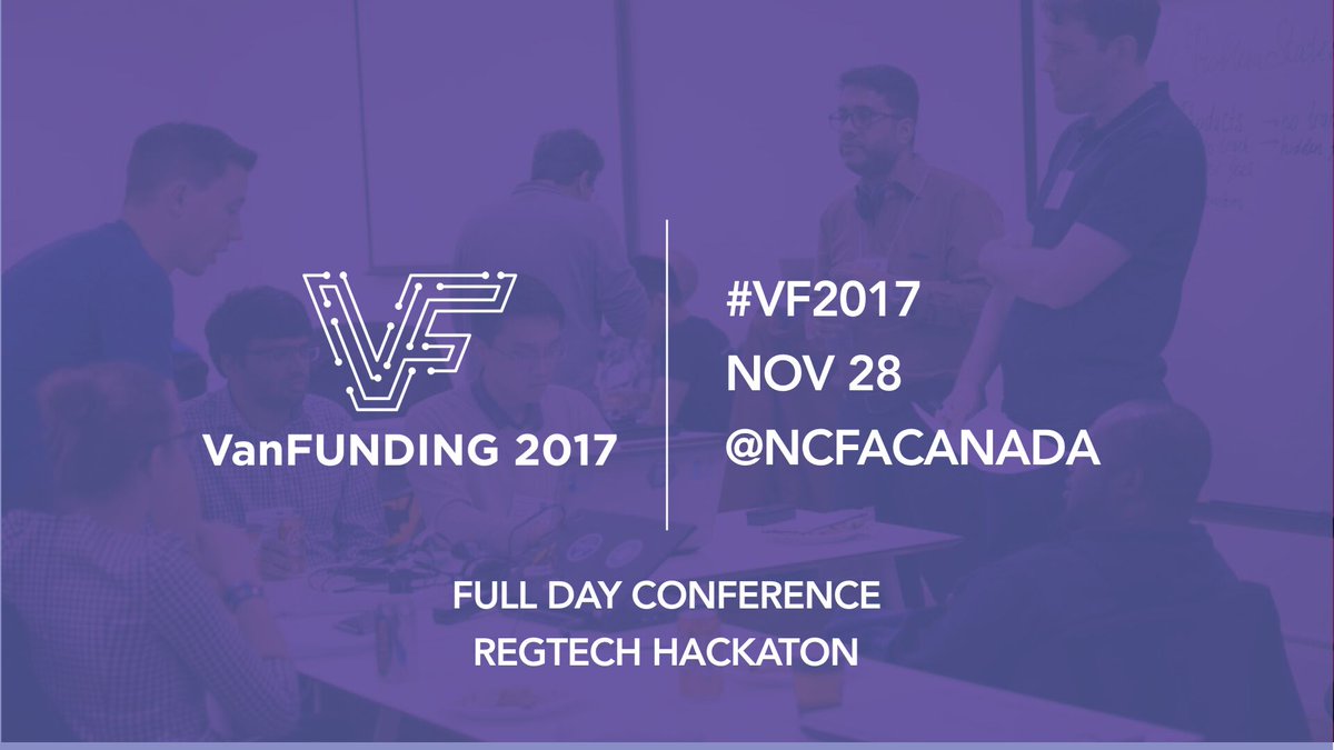 considerfunding's tweet photo. Last chance to register for #VF2017 on Nov 28, featuring 50+ expert #blockchain #fintech #crytocurrency innovators, investor speakers. We are a proud community partner of the event so be sure to use the code VF2017_COMMUNITY to get 15% off!! https://t.co/s401GVnvTc @NCFACanada https://t.co/5Otlrzjpfe