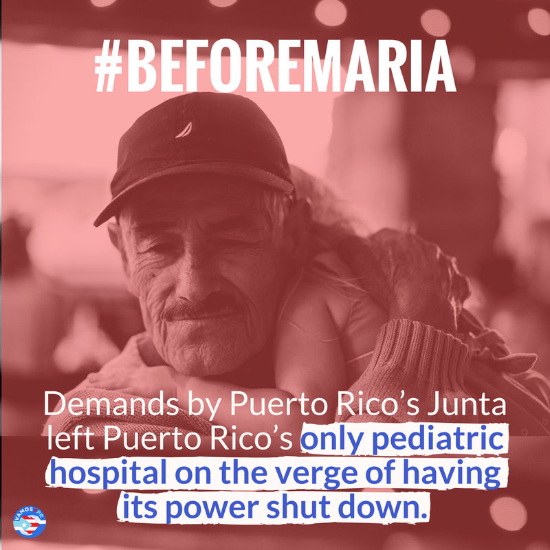 Vamos4PRAction's tweet photo. Long #BeforeMaria, Puerto Rico’s Financial Oversight Board has pushed for cuts that would make Puerto Rico’s families suffer. It’s time to tell the Board that Puerto Ricans need #MoreAidZeroDebt https://t.co/rsTRN4ogVb https://t.co/pOAlWejNOB