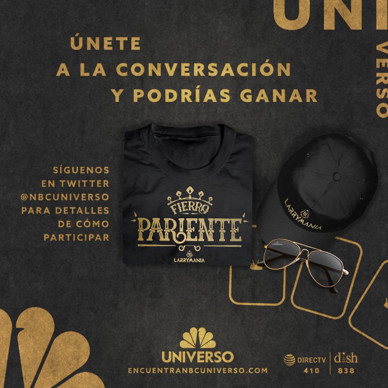 NBCUniverso's tweet photo. ¡RT y podrías ganar este paquete de regalos! #LARRYMANIA domingos 9/8c por @NBCUniverso #Sorteo NoCompNec18+Reglas @ https://t.co/nnHYW96afi https://t.co/h9KcZdjwi6